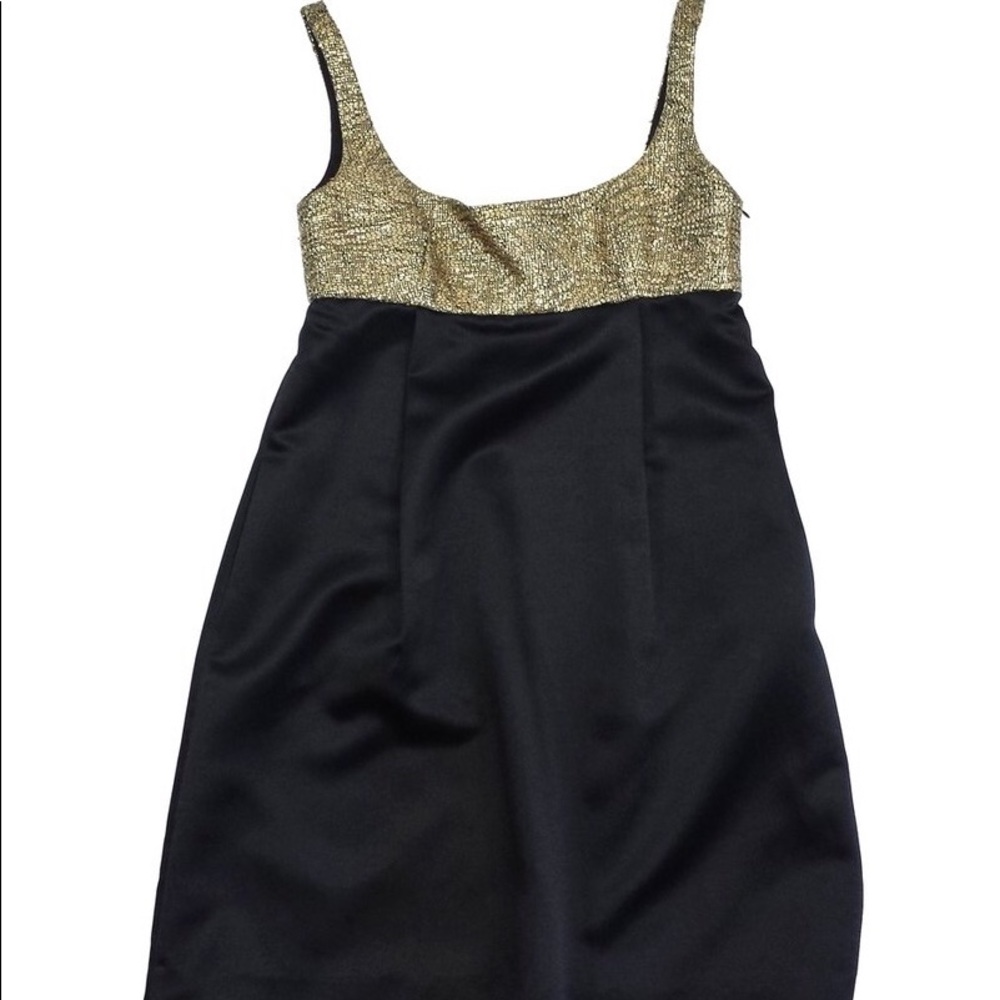 Millie of New York Black and Gold Cocktail Dress